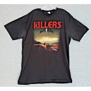 The Killers 2013 Battle Born Concert Tour T-Shirt Black Short Sleeve READ
